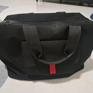 Porsche Design Black Travel Bag with Red Accent